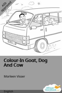 Colour-In Goat, Dog And Cow